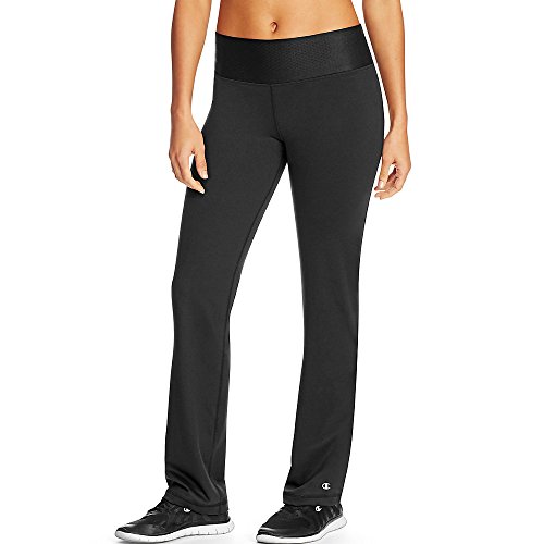 Champion Absolute Women`s Semi Fit Pant, 2XL Short, Black