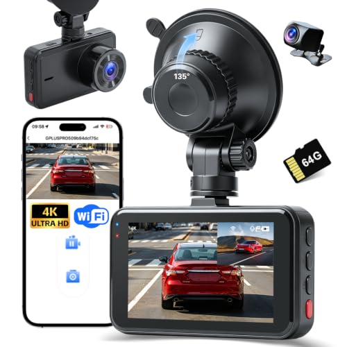 Realdio 4K Front and Rear Dash Cam