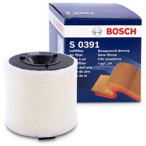Bosch S0391 Filtre à Air Automobile - Sépare les Particules de l'Air d'Admission, Résiste à l'Humidité et à la Tension