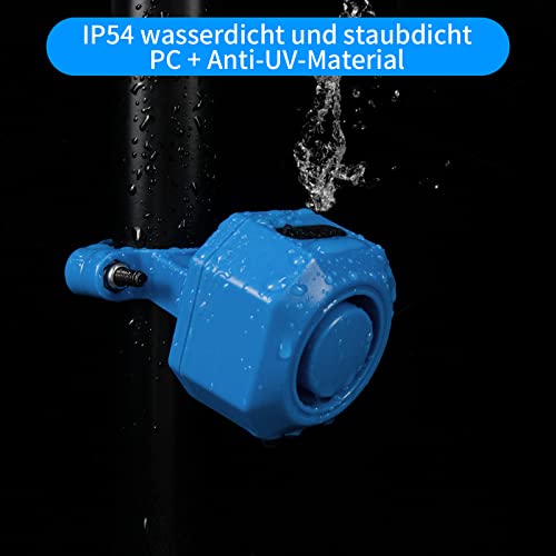 Fahrrad Diebstahlschutz Alarmanlage mit Fernbedienung und USB-C
