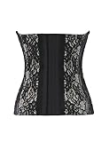 MaiRêve Black Lace Waist Cincher for Women Hourglass Body Shaper Waist Cincher Shapewear， Size XL