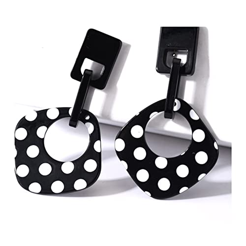 ONLYJUMP Exaggerated Geometry Earrings Acrylic Round Square Triangle Heart Dangle Earrings for Women Multilayer Bohemia Earrings Classic Retro Minimalist Earrings Statement Jewelry4