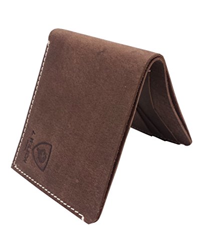 Image of J. Wilson London RFID Blocking Protection Genuine Leather Mens Wallet with Zip Coin Pocket Gift Boxed (Distressed Brown - Slim - 3)