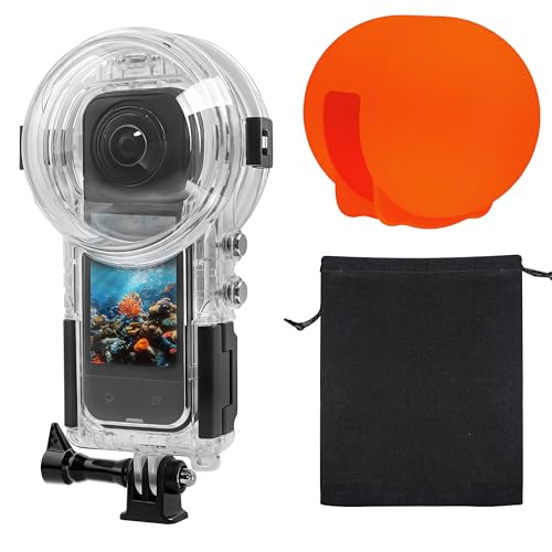 OKFUN Invisible Diving Case for Insta 360 X5 Waterproof Case Housing Shell 50M/164FT Underwater for x5 Protective Cover X5 Accessories for Diving Surfing Swimming Skiing