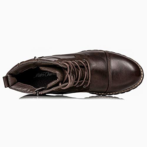 Metrocharm MC313 Men's Lace Up Cap Toe Formal Dress Casual Fashion Oxford Boot4