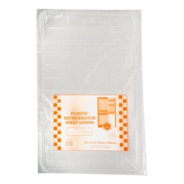 Plastic Refrigerator Shelf Liners – Clear, Flexible Plastic Sheets for Easy Shelf Protection, Customizable to Fit Any Size Shelf, Durable Easy-to-Cut Liners to Keep Your Fridge Clean (2)