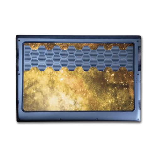Image of Laptop Skin Compatible with Alienware M16 R2 (2024) - Golden Stars - Premium 3M Vinyl Protective Wrap Decal Cover - Easy to Apply | Crafted in The USA by MightySkins