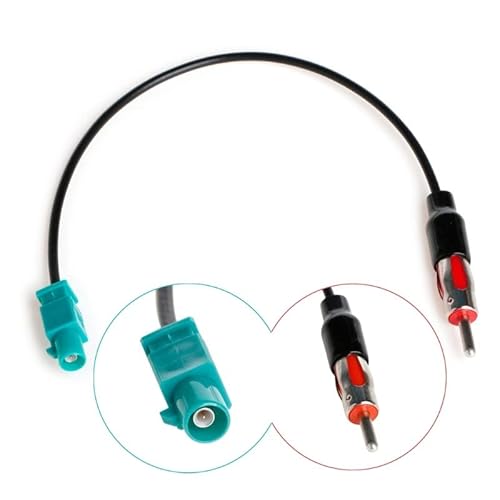 PA Products Fakra to Din ISO Audio Aerial Adaptor Cable Car Radio Antenna Car Radio Compatible for BMW, Ford, Volkswagen and more