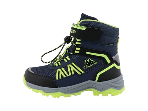 Kappa 15K0323003 Stiefelette, Navy-Lime, 33 EU
