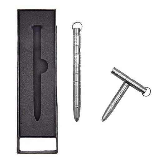 Splumzer Compact Heavy Duty Premium Stainless Tungsten Steel Defender Defensive Tactical Pen Glassbreaker Military or Police Outdoor Survival Tool Keychain.