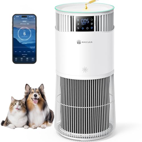 Amicura P2 Purificateur d'air Hepa pour Animaux et Personnes Alle...