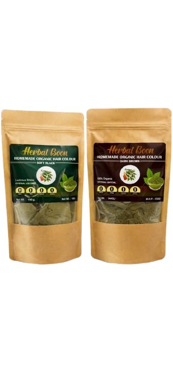 Herbal Boon Homemade Organic Hair Colour Soft Blend, 100g-picture-29