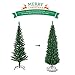 Goplus 6FT Pencil Christmas Tree, Artificial Slim Christmas Tree, 400 Branch Tips, Premium PVC Needles, with Sturdy Metal Stand, Unlit Xmas Tree for Home Office Shops Hotels