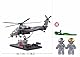 Sluban WZ-10S Militär-Hubschraubermodell, Maßstab 1:35, 914-teilig, 44,1 cm, Titan-Silber-Finish
