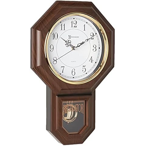 Timekeeper Essex Faux Wood Pendulum Wall Clock Cover
