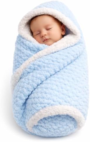 First Kick Premium Baby Blanket 100×75 cm – Ultra Soft Flannel Sherpa Newborn Blanket for Winter, AC, Stroller, Crib, Travel (0-12 Months)