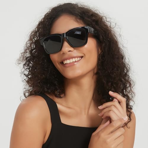 Trysee Foldable Fit Over Sunglasses for Women Men Polarized UV Protection Folding Sun Glasses with Case TS81392