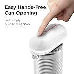 Kitchen Mama Mini Electric Can Opener Smooth Edge: Opens Cans with One Button Press - Ultra-Compact, Portable, Hands-Free, Food-Safe, Battery Operated (White) - Image 2