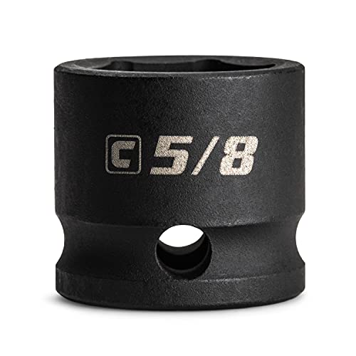 Image of Capri Tools 5 /8 in. Stubby Impact Socket, 3 /8 in. Drive, 6 Point, SAE