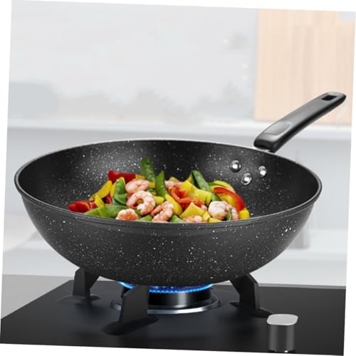 Wok tradicional de piedra Maifan ABOOFAN antiadherente miniatura 3