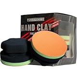 2 Pcs Hand Clay Bar Pad for Car Detailing, Synthetic Decontamination Clay Pad for Cleaning, Removing Paint Contaminant, and Creating a Smooth Surface, Sponge Absorbs Water and Soap