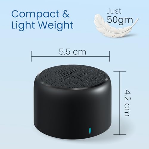 Portronics 5W Pico Mini HD Sound Portable Bluetooth Speaker Black - Image 7
