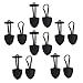 Produktbild FLAMEER 6 Paar PU Leder Horn Toggle Tasten DIY Dufflecoat Verschluss Schnalle Schwarz
