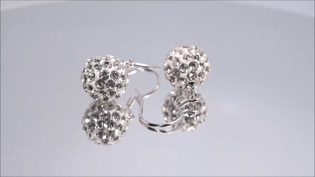 Orecchini A Lobo Crystalline Azuria In Argento 925 Con Cristalli Bianchi Rotondi, 6 Mm, Ipoallergenici, Regalo Donna