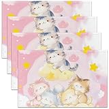 Design : Le bord des sets de table est net et exquis dans le coin, simple et beau. Le set de table à la mode sera une décoration parfaite et une qualité de vie pour votre maison, votre salle à manger, votre cuisine, votre hôtel et votre bureau d'affaires.