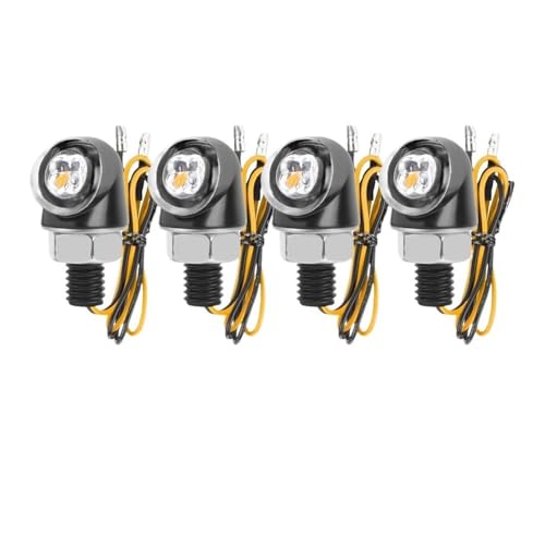 Feux de stop et clignotants LED en aluminium pour moto Bobber