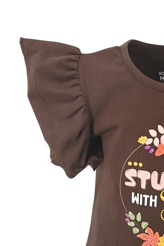 Image of Unique Baby 2 Piece Girls Double Bell Bottom Leggings Outfit with Short Sleeved Shirt Kid and Toddler Clothes Set