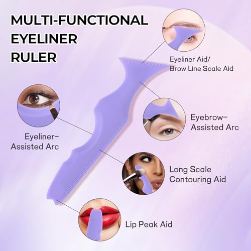 Set de 3 plantillas para delineador de ojos reutilizable miniatura 2