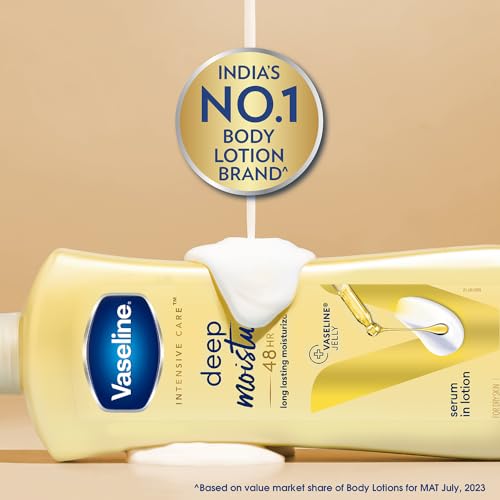 Vaseline Intensive Care, Deep Moisture Nourishing Body Lotion, 600ml, for Radiant, Glowing Skin, with Glycerin, Non-Sticky, Fast Absorbing, Daily Moisturizer for Dry, Rough... - Image 6