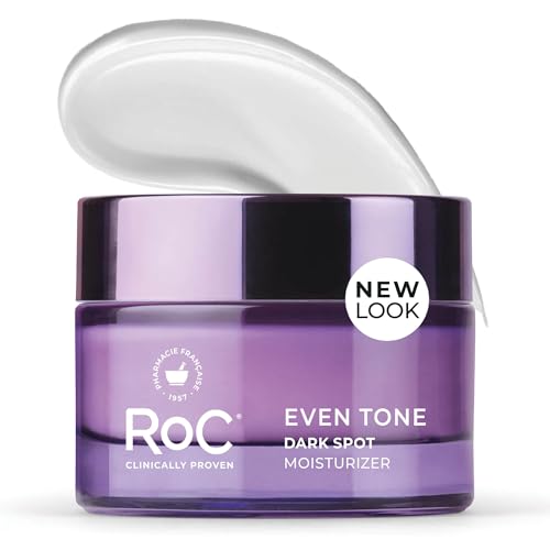 RoC Even Tone + Lift Moisturizing Night Cream, (New Look, Same Formula), Anti Aging, Formula for Dark Spots & Discoloration, Hydrating Skin Tone Corrector for Face & Neck (Packaging May Vary) - 1.7 oz
