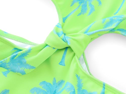 Image of Dvenki Girls Cutout One Piece Swimsuit Adjustable Straps Sizes 6X-16