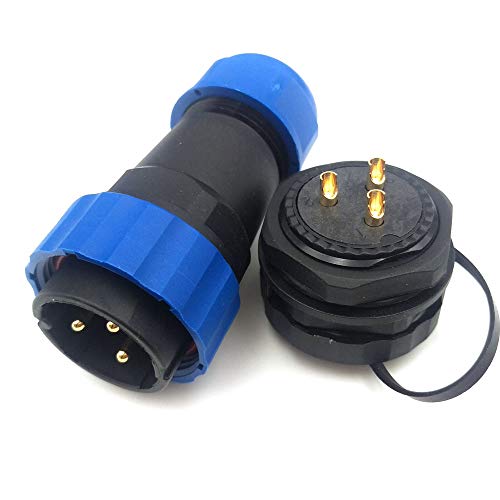 Connecteur étanche 3 broches SD28 prise alimentation industrielle de 28 mm