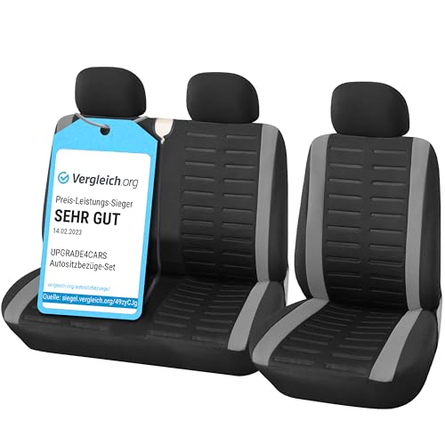 Upgrade4cars Fundas Asientos Furgoneta Universal para Delantero | Funda para Asiento Camion | Accesorios Interior Universal