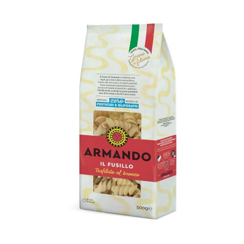 ARMANDO Il Fusillo, Pasta di Semola di Grano Duro, 12x500g | Trafilato al Bronzo, Grano 100% Italiano di Filiera, Totale 6 kg
