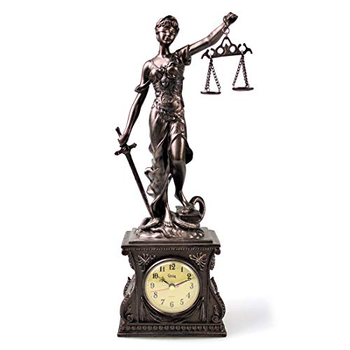 MASCARELLO - Reloj de mesa clásico de cuarzo antiguo, decoración de mesa para el hogar o la oficina