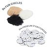 URSA Fur Circles - Mini Windshields for Lavalier/Lapel Microphones. Reduce Wind Noise & Clothing Rustle. Compatible with Sennheiser, RODE, Sanken, Tascam (9x Circles + 30x Premium Stickies, Multipack) #1