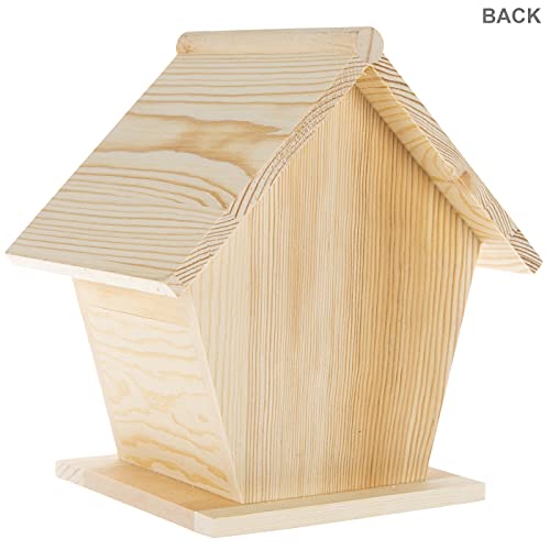 Hobby Lobby LYB00171 Woodpile Fun! Hobby Lobby Diy Paintable Customizable Traditional Pentagon Unfinished Wood Birdhouse thumb #1