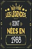  Les légendes sont nées en avril 1968: es légendes sont nées en 1968 : carnet de notes  né en 1968 cadeaux, Idée cadeau anniversaire pour famille et vos amis, homme et femme