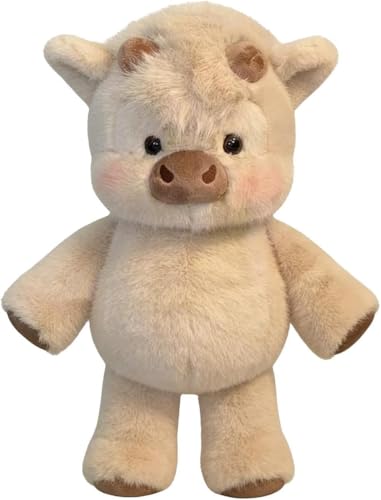 Peluche Vache Qui Court 60 cm, Peluche Vache Highland Douce et Moelleuse, Doudou Animal à Longue...