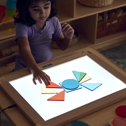 image for Guidecraft LED Activity Tablet: Light Up Tabletop Lightbox for Prescho