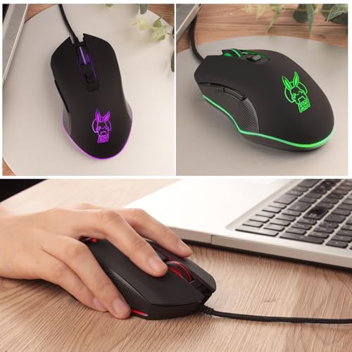 Image of Maine Game Wired USB Mouse, 2400 DPI, 4 Adjustable Levels, Silent, Factory Wholesale Sale (021, 1PACK)