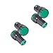 Aicosineg Energy Saving Indicator Light for Flush Signal Appliances Panel Mount Plastic Round Mounting Hole 22mm (7/8 Inch) 110V Green 4Pcs