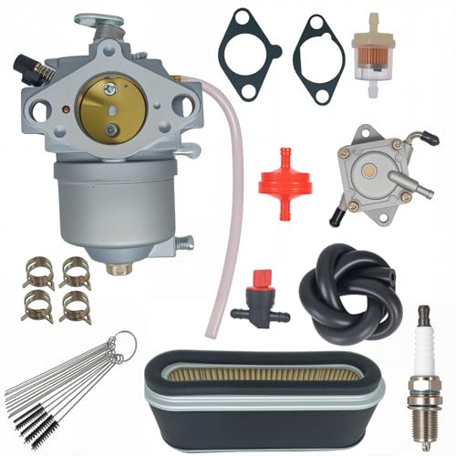 Image of FB460V Carburetor for Kawasaki FB460V 4 Stroke Engine 15003-2796 15003-2777 15003-2467 Carb - with Fuel Pump Spark Plug Air Filter Kit