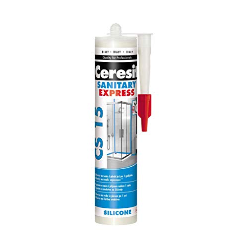 Ceresit CS15 Sanitär Silikon Express, Farbe Weiß 280 ml
