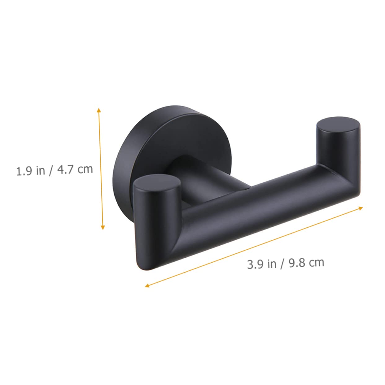 STOBAZA 3piezas Gancho Doble Para Toallas De Acero Inoxidable Soporte De Montaje Pared Para Baño y Cocina Diseño Resistente y Práctico Organizador De Toallas Espacio-ahorro