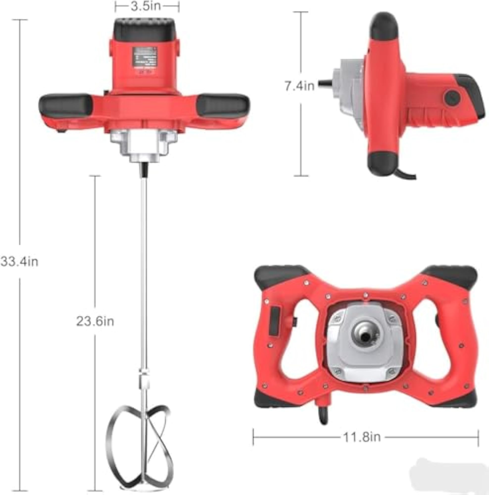 1400W Electric Paint and Concrete Mixer